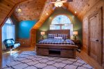 Upper Level Master Suite 2 Features King Bed, Flat Screen Tv and Views of Lake Blue Ridge